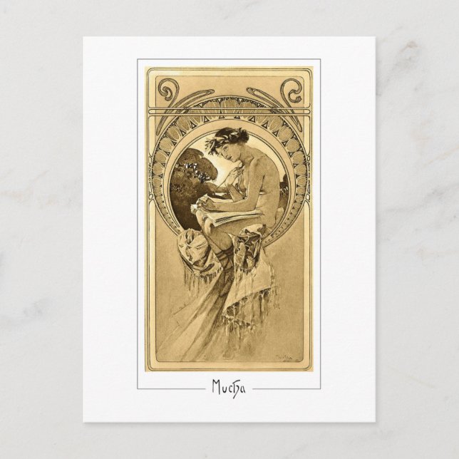 Alphonse Mucha #161 - Cartão Postal de Arte Fina (Frente)