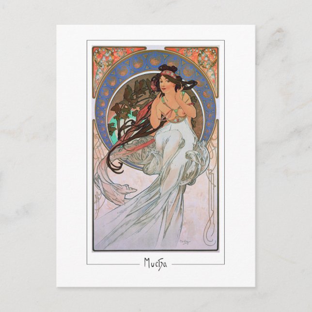 Alphonse Mucha #189 - Cartão postal de arte fina (Frente)