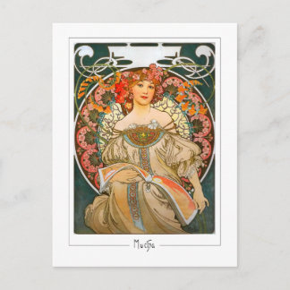 Alphonse Mucha #214 - Cartão Postal de Arte Fina