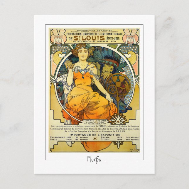 Alphonse Mucha #248 - Cartão Postal de Arte Fina (Frente)