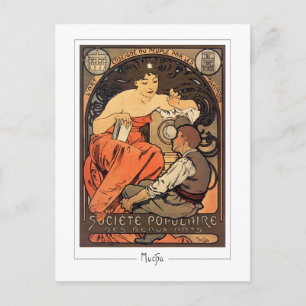 Alphonse Mucha #266 - Cartão Postal de Arte Fina