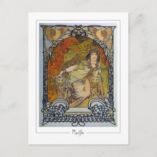 Alphonse Mucha #300 - Cartão Postal de Arte Fina