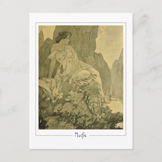 Alphonse Mucha #335 - Cartão Postal de Arte Fina (Frente)