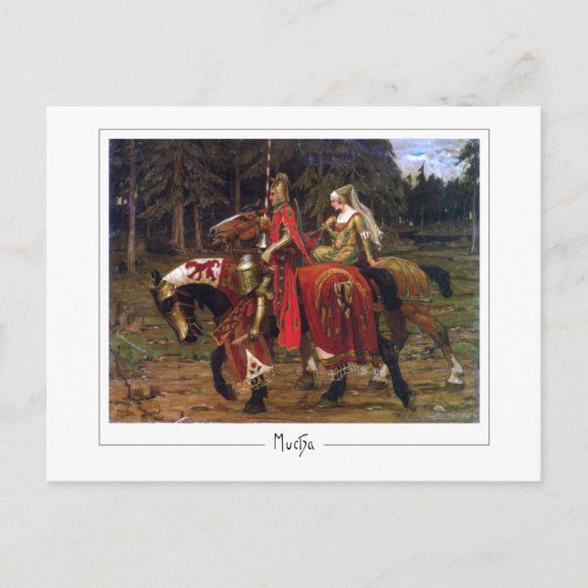 Alphonse Mucha #397 - Cartão Postal de Arte (Frente)