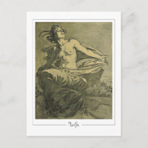 Alphonse Mucha #409 - Cartão Postal de Arte Fina