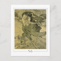 Alphonse Mucha #412 - Cartão Postal de Arte Fina