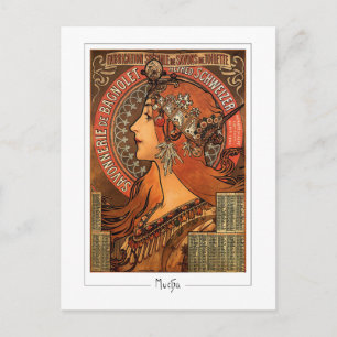 Alphonse Mucha #58 - Cartão Postal de Arte Fina
