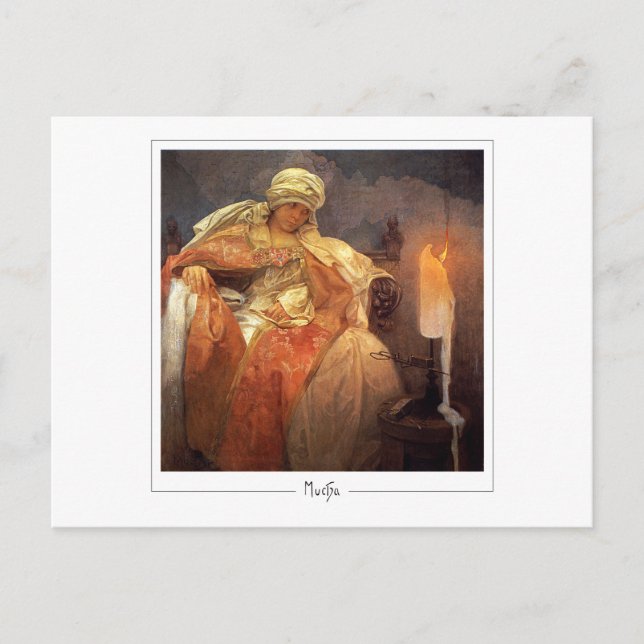 Alphonse Mucha #60 - Cartão Postal de Arte Fina (Frente)
