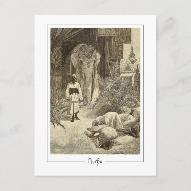 Alphonse Mucha #75 - Cartão Postal de Arte Fina (Frente)