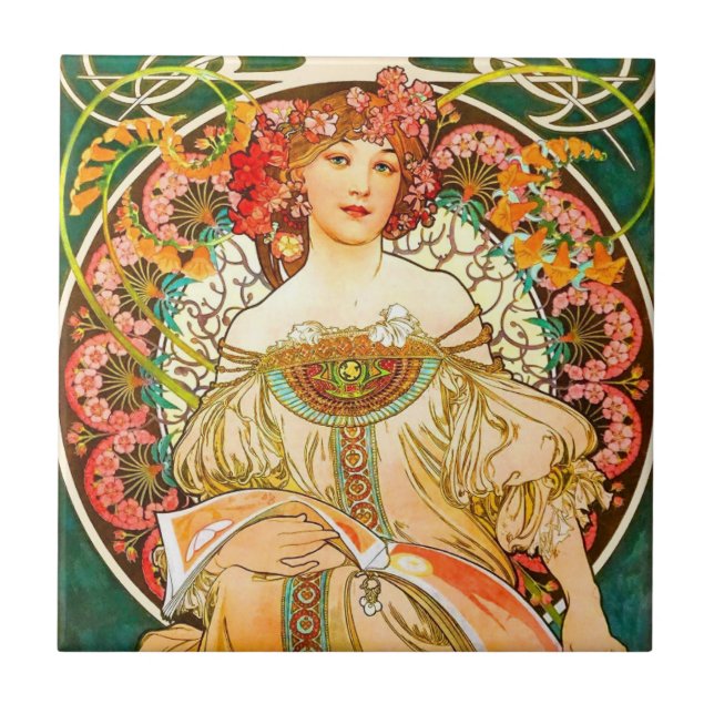 Alphonse Mucha Art Nouveau Daydre (Frente)