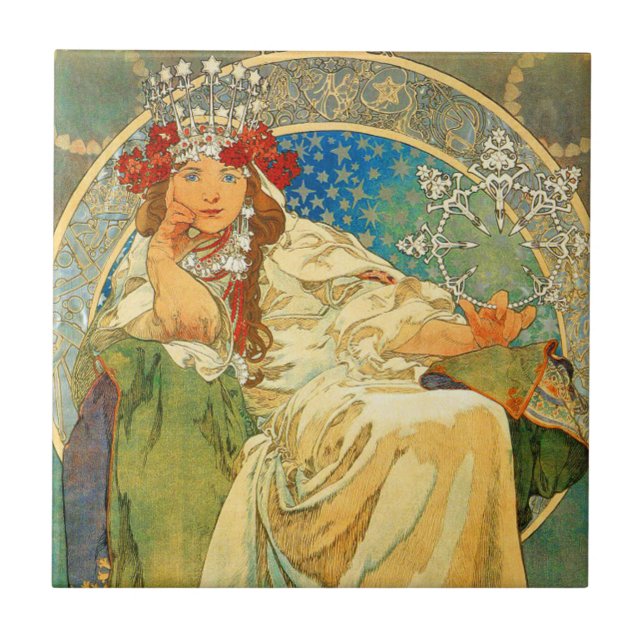 Alphonse Mucha Art Nouveau Princess Hyacinth (Frente)
