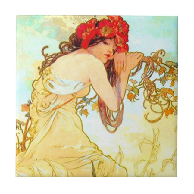 Alphonse Mucha Art Nouveau Summer (Frente)