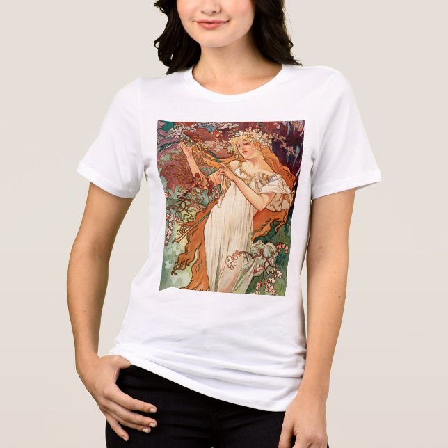 Alphonse Mucha, As Estações (1896) Primavera (Frente)