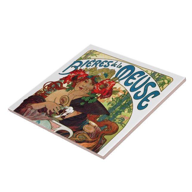 Alphonse Mucha Bieres De La Meuse (Lateral)