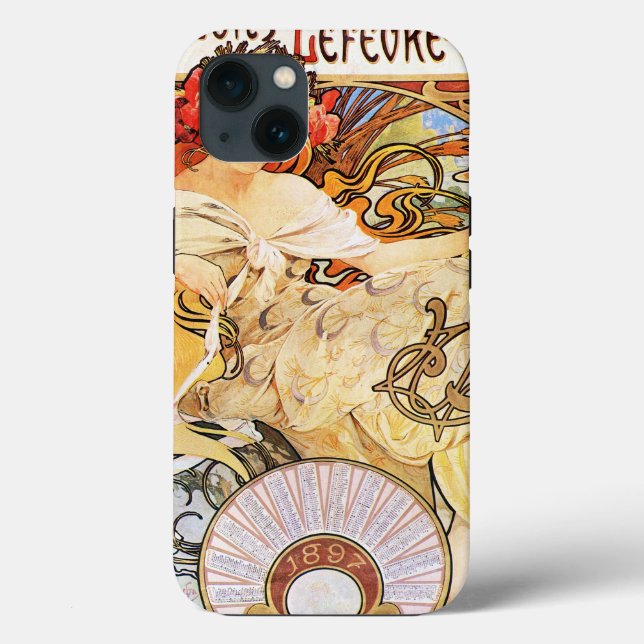 Alphonse Mucha Biscuits Lefevre-Utile (Verso)
