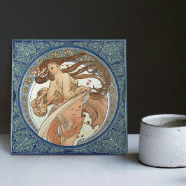 Alphonse Mucha "Dancing" Art Nouveau Vintage