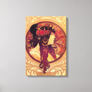Alphonse Mucha Donna Orechini Canvas