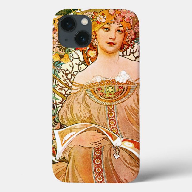 Alphonse Mucha Dreaming (Reverie) (Verso)