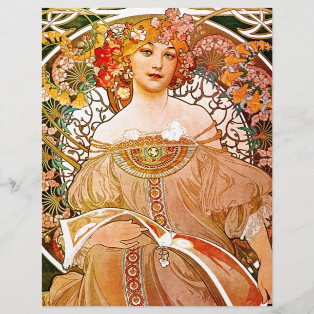 Alphonse Mucha Dreaming (Reverie) (Frente)