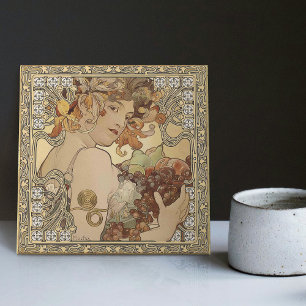Alphonse Mucha Fruta Art Nouveau Vintage