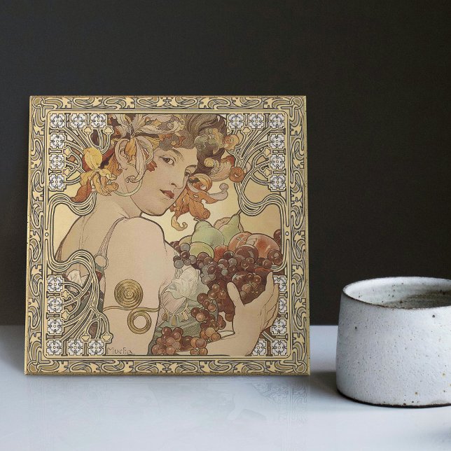 Alphonse Mucha Fruta Art Nouveau Vintage (Criador carregado)