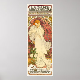 Alphonse Mucha Lady do Poster de Camelias