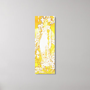 Alphonse Mucha Lily Canvas