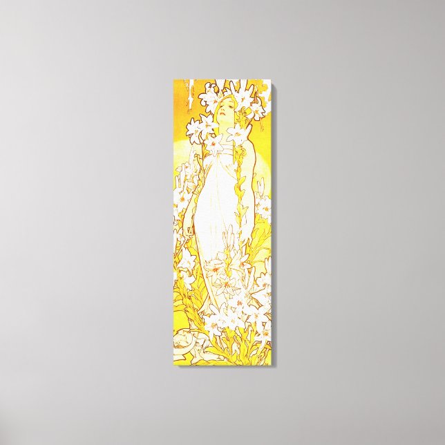 Alphonse Mucha Lily Canvas (Frente)