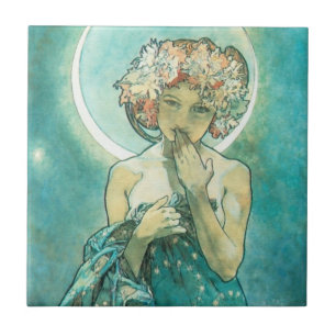 Alphonse Mucha Moonlight Clair De Lune Art Nouveau