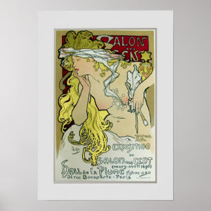 Alphonse Mucha, poster da exposição, 1896.