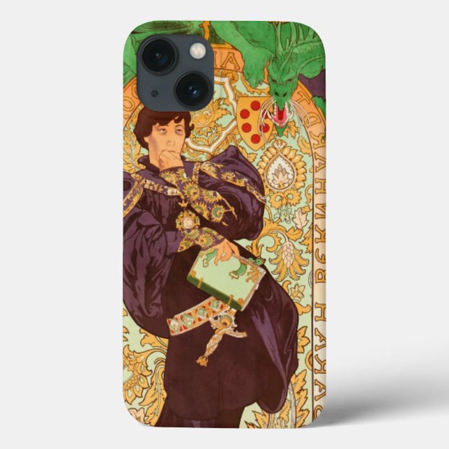 Alphonse Mucha Prince e Dragon (Verso)