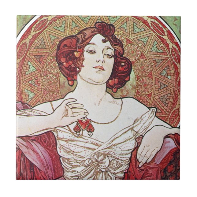 Alphonse Mucha Ruby (Frente)
