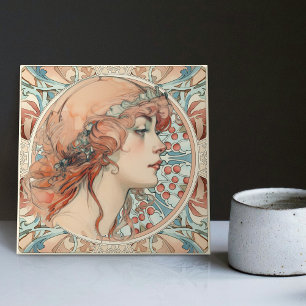 Alphonse Mucha Sarah Bernhardt Art Nouveau Cerâmic