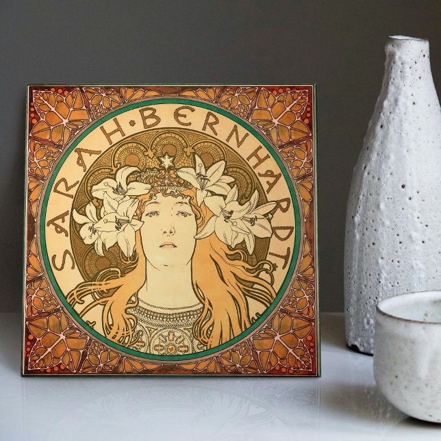 Alphonse Mucha Sarah Bernhardt Art Nouveau Vintage (Criador carregado)