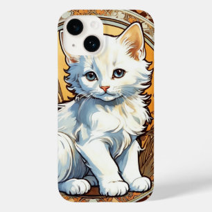 Alphonse Mucha Style Cat