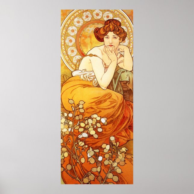 Alphonse Mucha Topaz Poster (Frente)