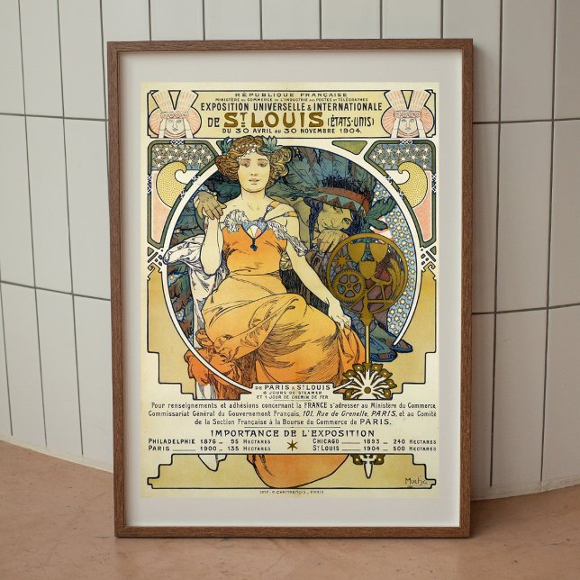 Alphonse Mucha vintage art nouveau poster (Criador carregado)