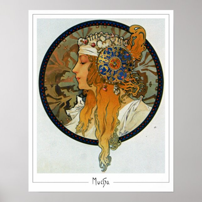 Alphonse Mucha Zedign Art Poster nº 281 (Frente)