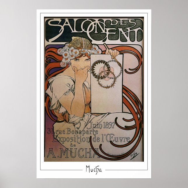 Alphonse Mucha Zedign Art Poster nº 93 (Frente)