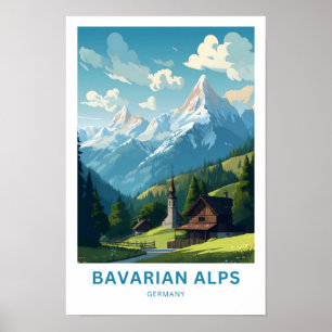 Alps Bavarian Germany Viagem Impressão