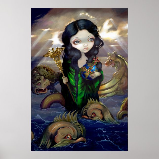 Alquimia gótica de IMPRESSÃO ART do Mar Alquímico (Frente)