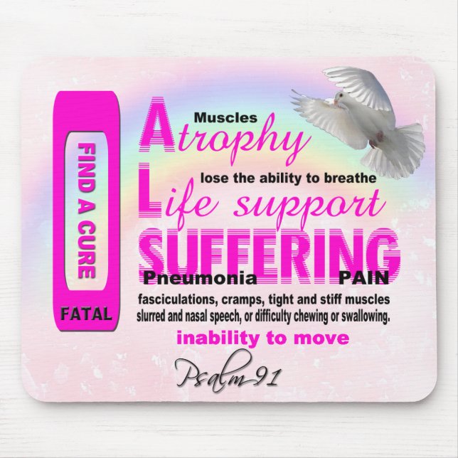 ALS Confia em Deus Mousepad (Frente)