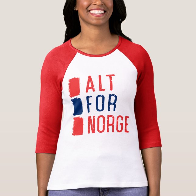 Alt para a camiseta norueguesa da divisa de Norge (Frente)