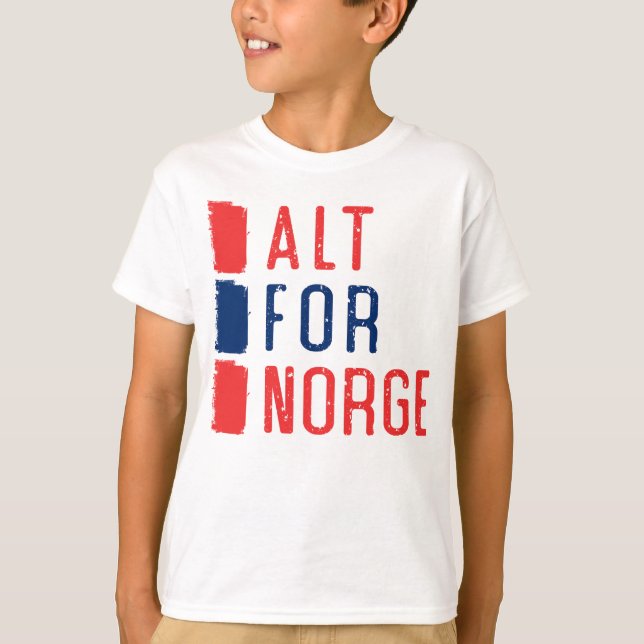 Alt Para Camiseta Norge Norueguesa De Motto (Frente)