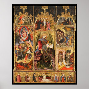 Altarpiece de St Michael o poster do arcanjo
