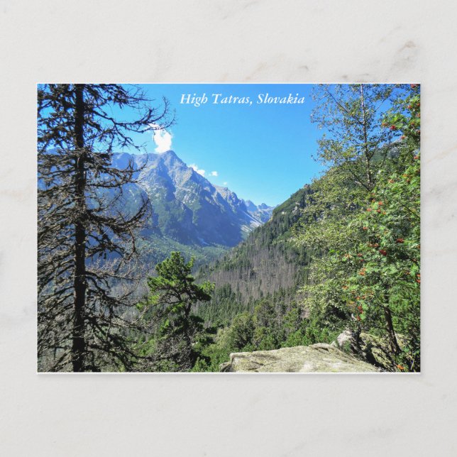 Altas Montanhas Tatra, Eslováquia, Cartão Postal (Frente)