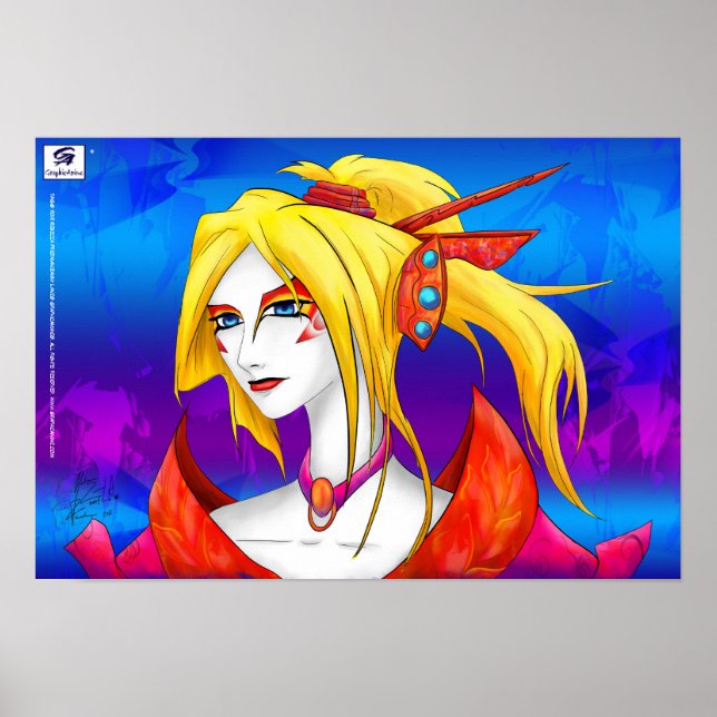 AltDelta: Poster de Geisha Amarelo (Frente)