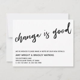 Alteração casual é um bom anúncio de novo endereço