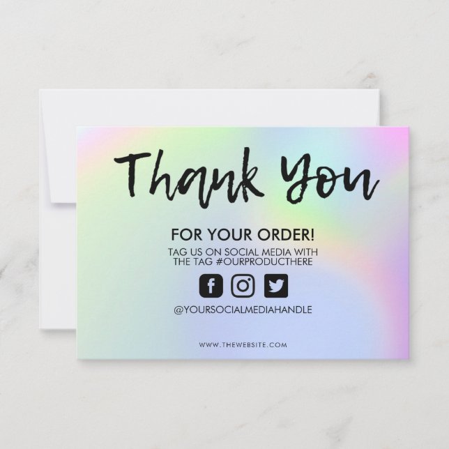 Alteração de Cor Obrigado Inserir Mídia (Frente)