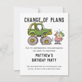 Alteração De Planos Cancelamento Do Partido Adiar 